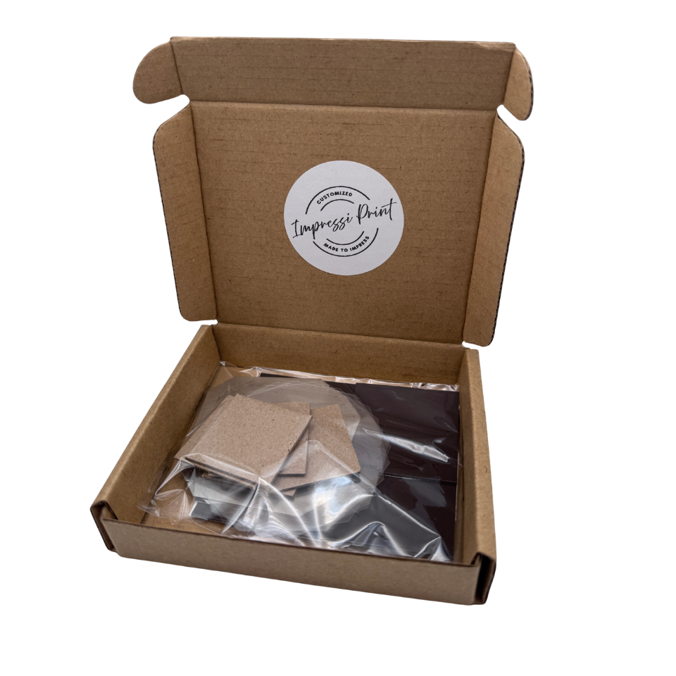5 Cardboard Consumable Samples for 50x50mm (2x2") Magnet Machine
