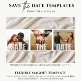 Save the Date Flexible Templates- Photo Strip Style #2