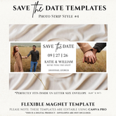 Save the Date Flexible Templates- Photo Strip Style #4