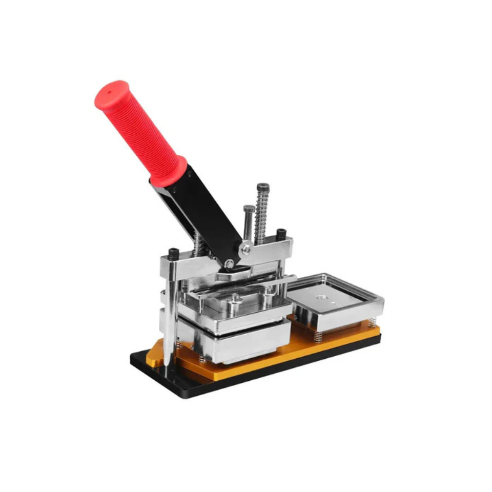 80x80mm (3x3") Magnet Machine w/ Cutter. Acrylic or Cardboard Options
