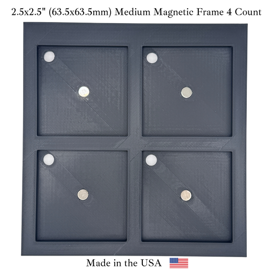 2.5x2.5" Medium Photo Magnet Frame (4 Count)