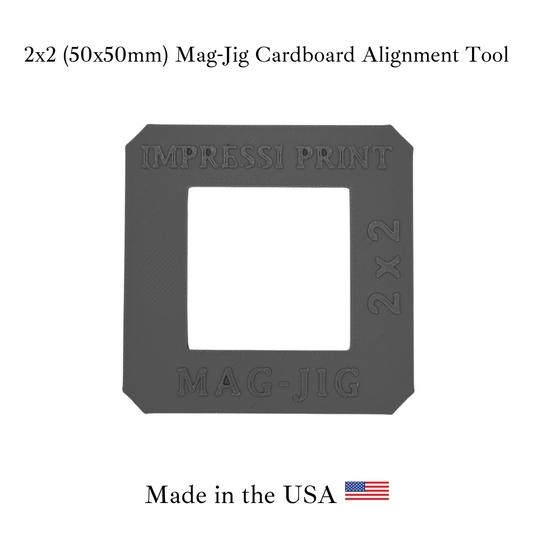 Mag-Jig Cardboard Alignment Tool for 50x50mm (2x2") Magnet Maker Machines