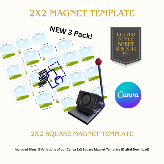 2x2 Square Magnet Template