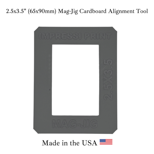 Mag-Jig Cardboard Alignment Tool for 65x90mm (2.5x3.5") Magnet Maker Machines