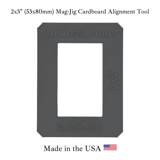 Mag-Jig Cardboard Alignment Tool for 53x80mm (2x3") Magnet Maker Machines
