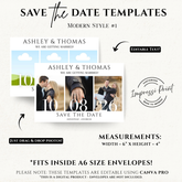Save the Date Flexible Templates- Modern Style #1 and #2