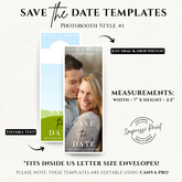 Save the Date Flexible Templates- Photobooth Style #1B
