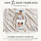 Save the Date Flexible Templates- Photobooth Style #3A