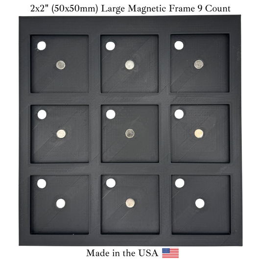 2x2" Large Photo Magnet Frame (9 Count)