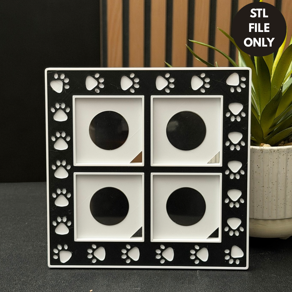 Paw Print Frame Design - STL File – ImpressiPrint