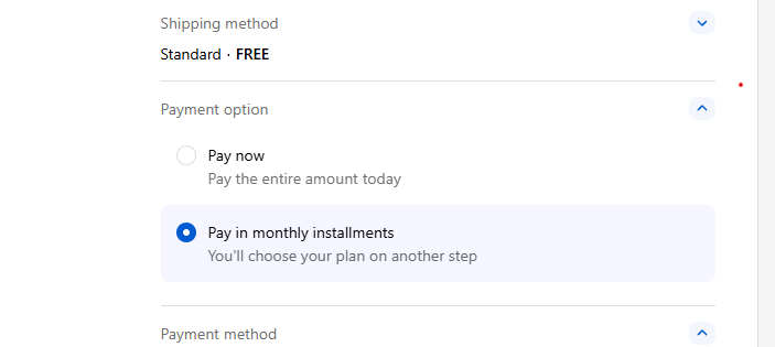 Select Affirm at checkout